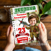 Блокнот на 23 февраля №20: персонализированный сувенир с фото юного героя — идеальный подарок!