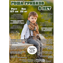Плакат детская метрика №36